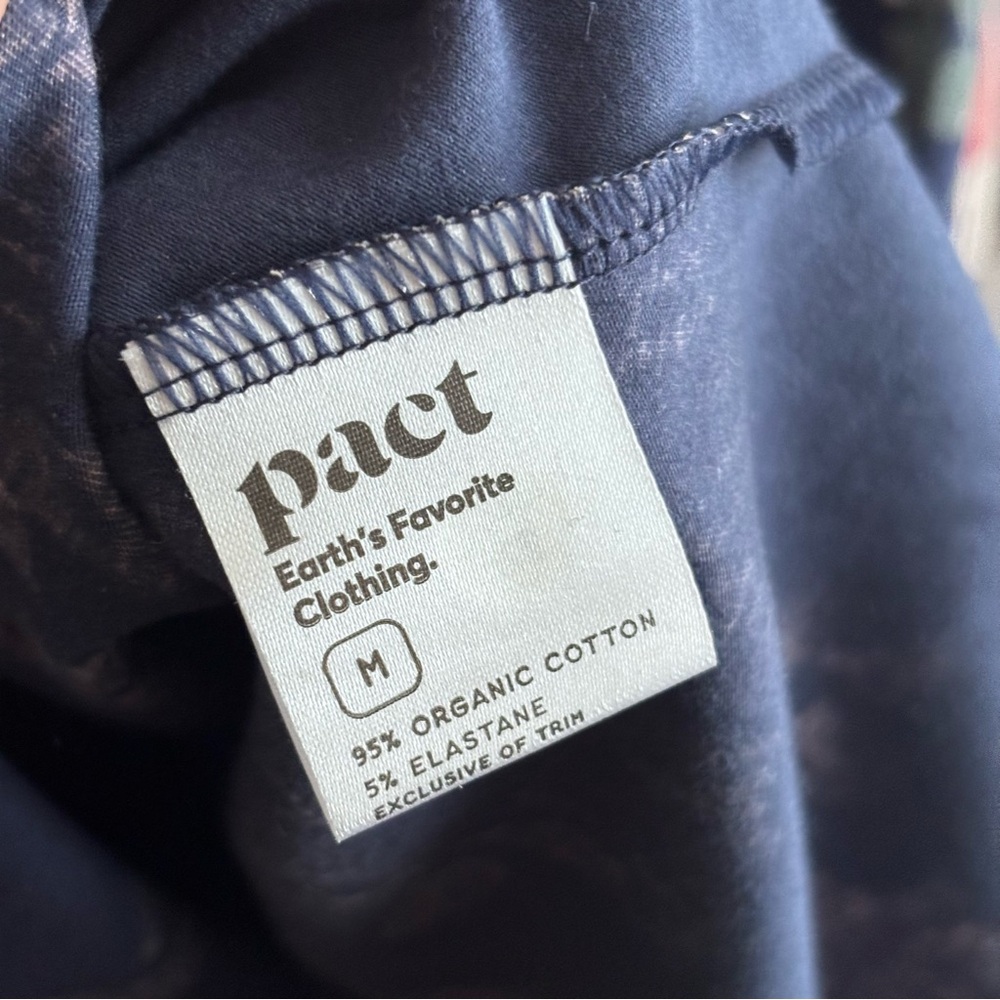 PACT Stripe and Floral Dress Organic Cotton with pockets size M - Picture 7 of 7